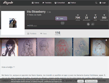 Tablet Screenshot of iris-strawberry.dibujando.net