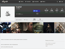 Tablet Screenshot of bugball.dibujando.net