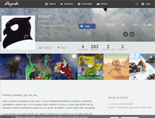 Tablet Screenshot of buho01.dibujando.net