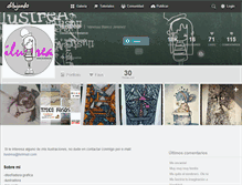Tablet Screenshot of ilustrea.dibujando.net