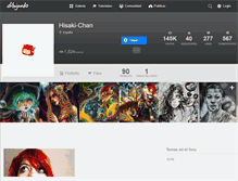 Tablet Screenshot of hisaki-chan.dibujando.net
