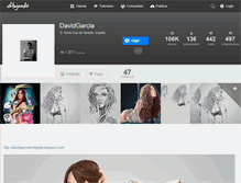 Tablet Screenshot of davidgarcia.dibujando.net