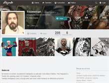 Tablet Screenshot of frisbeeman.dibujando.net