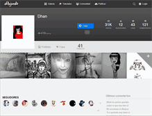 Tablet Screenshot of dhan.dibujando.net