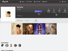 Tablet Screenshot of nereida.dibujando.net