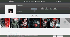 Desktop Screenshot of calavera.dibujando.net