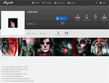 Tablet Screenshot of calavera.dibujando.net